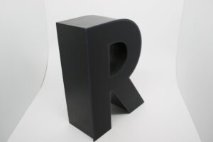 Corpóreo de aluminio con luz interior y frontal de metacrilato - Imagen 2