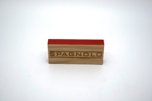 Taco de madera grabado y pintado S