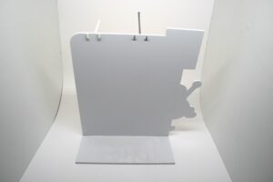 PVC impreso, plegado, fresado con soportes para colgar - Imagen 5
