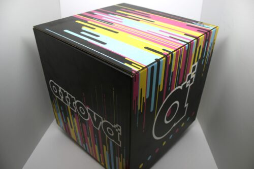 Cubo de cartón con impresión digital